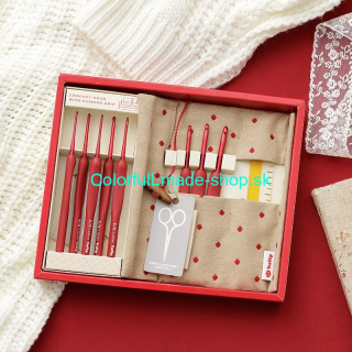Etimo Crochet Hook Set - Red