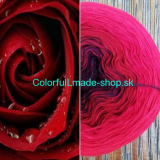 Magic OMBRÉ - Red Rose 3-nitka 300g/1500m
