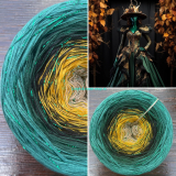 Limited Edition No.119 - 4-nitka 400g/1500m + glitter smaragd