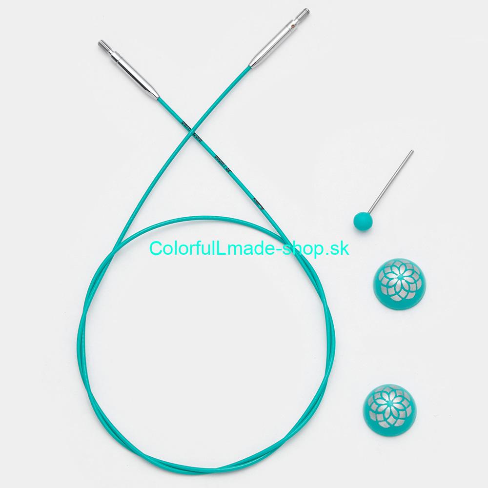 KnitPro Mindful Swivel Cable 360 - lanko k vymeniteľným ihliciam 50 cm 