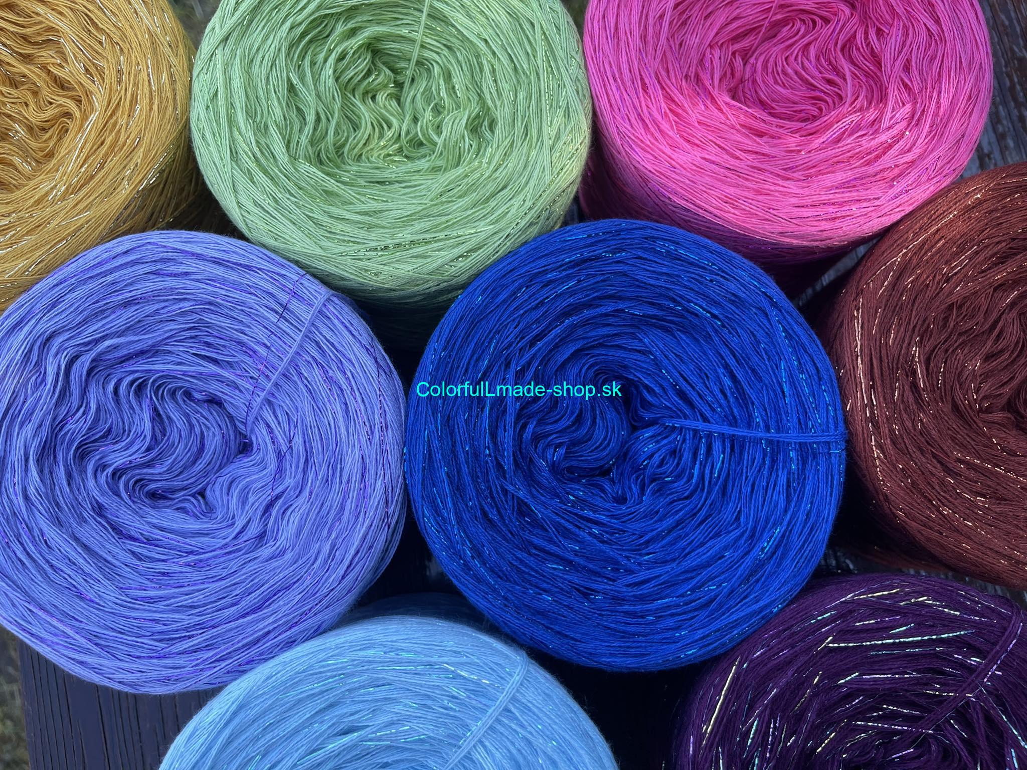 Limited Edition No.115 - 4-nitka/1500m + glitter rubis