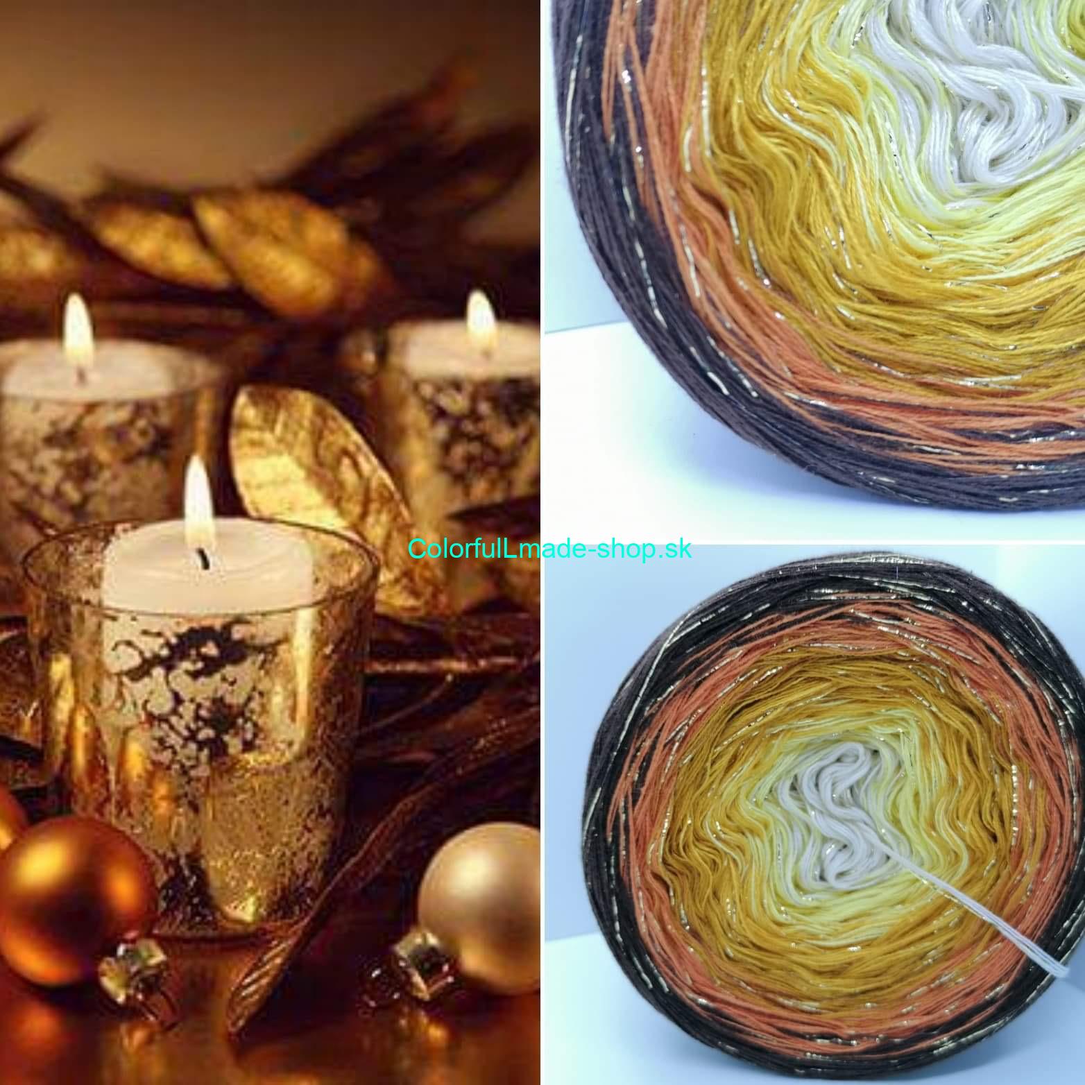 Limited Edition No.156 - 4-nitka/1500m + glitter gold