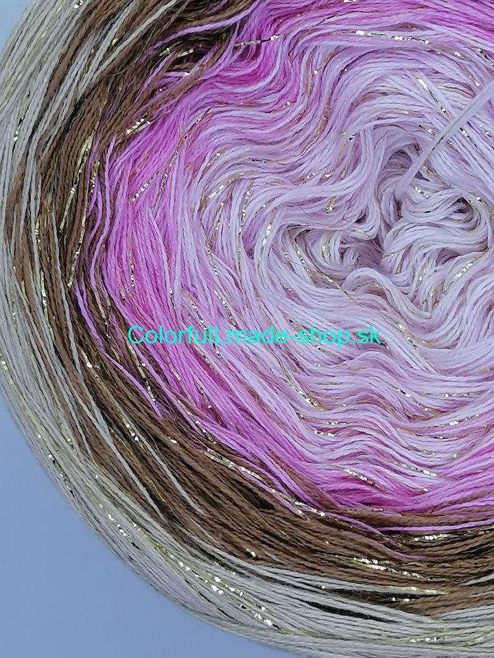 Limited Edition No.159 - 4-nitka/1000m + glitter gold