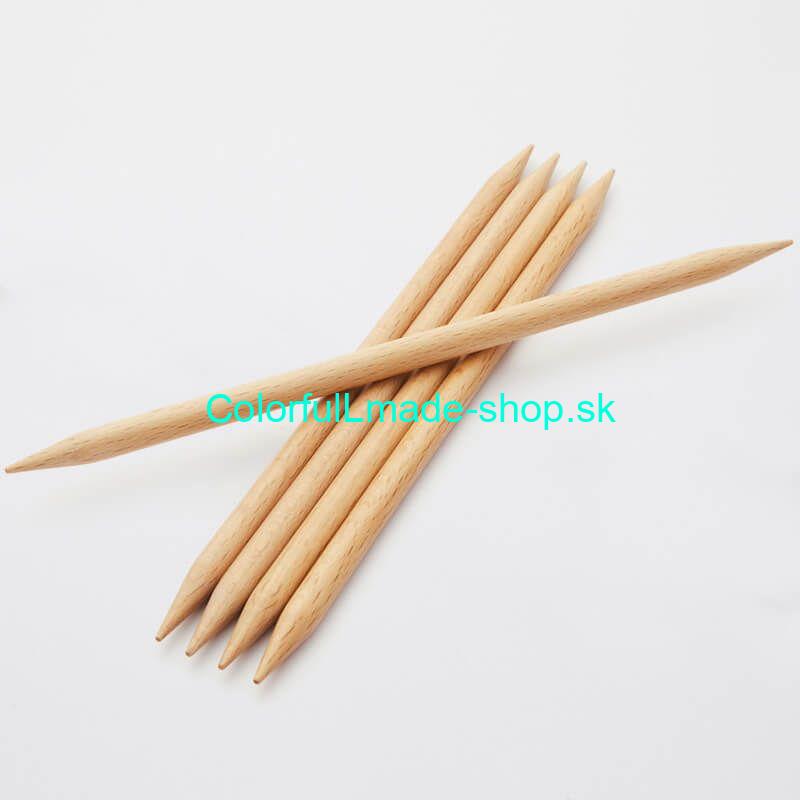 KnitPro Basix - ponožkové ihlice drevené 3,5mm