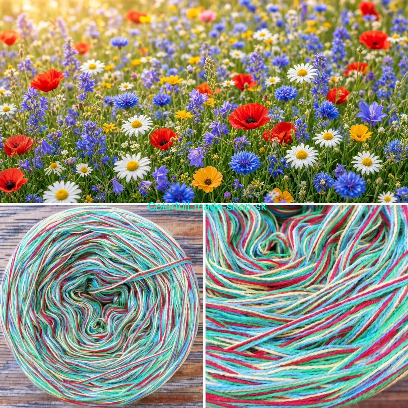 Colorful - Flowers - 4-nitka/500m