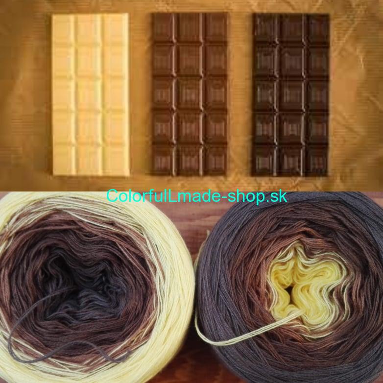 Čokoláda 3-nitka 200g/1000m Chocolate