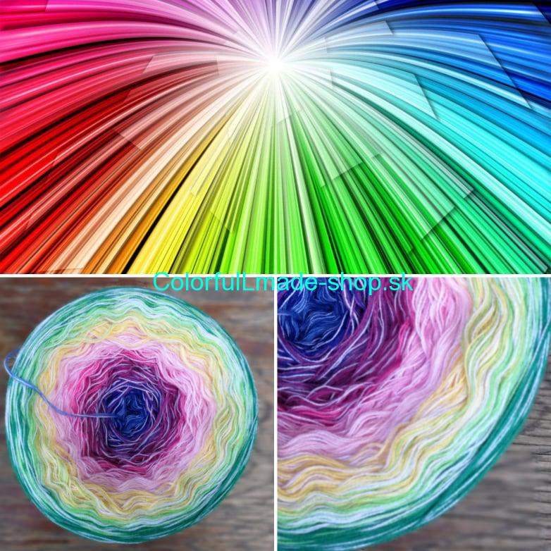 Magic Beauty Colorful - Rainbow 4ply / 2500m