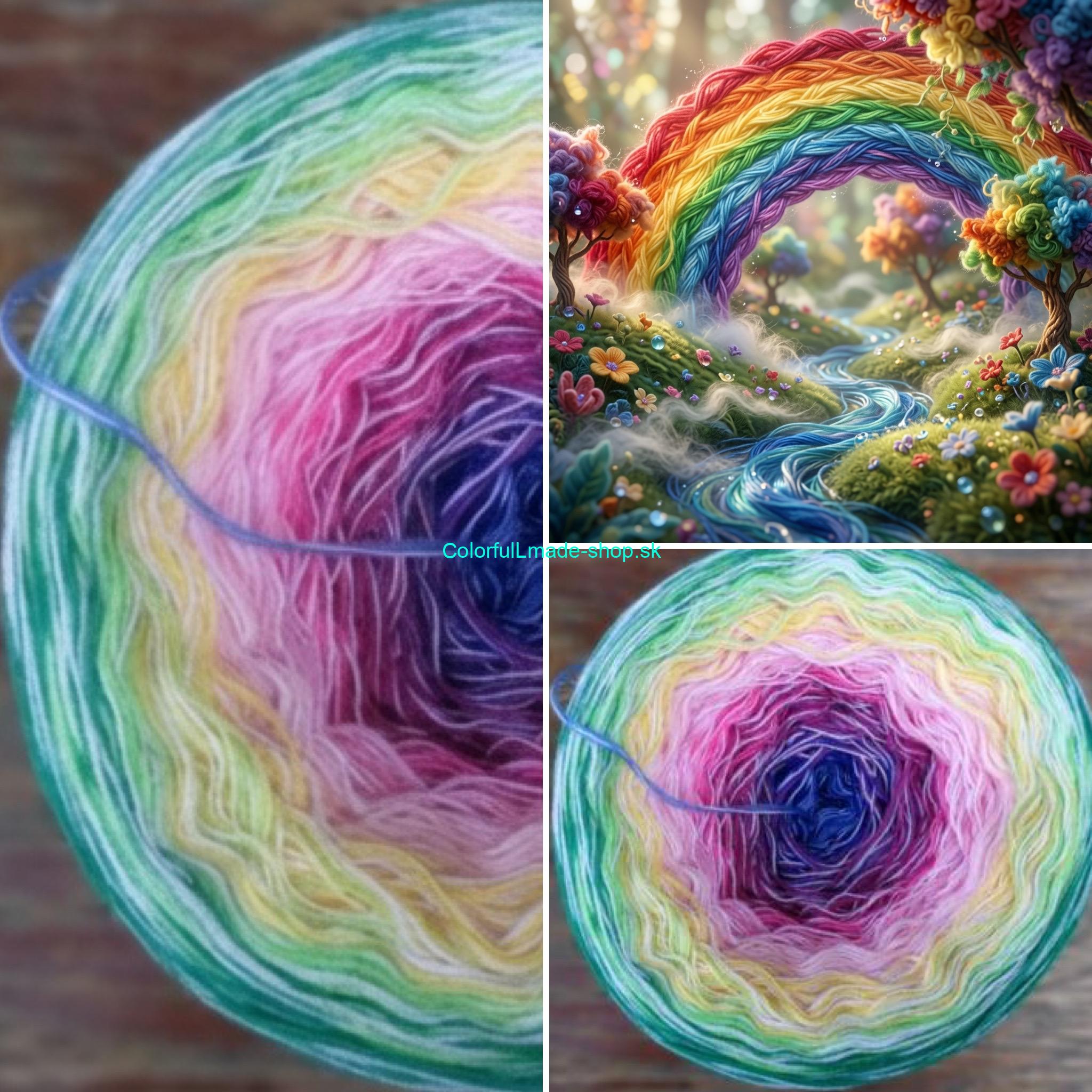 Magic Beauty Colorful - Rainbow 4ply / 2500m