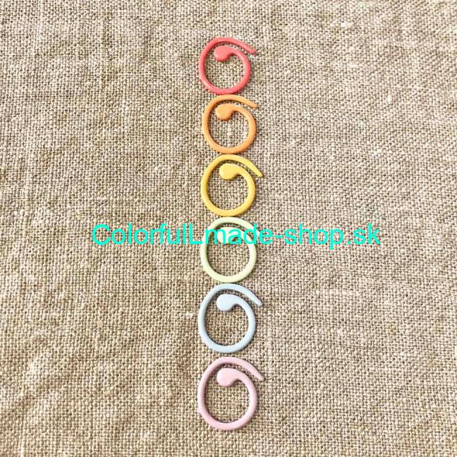 CocoKnits - Colored Split Ring Markes 60ks v balení