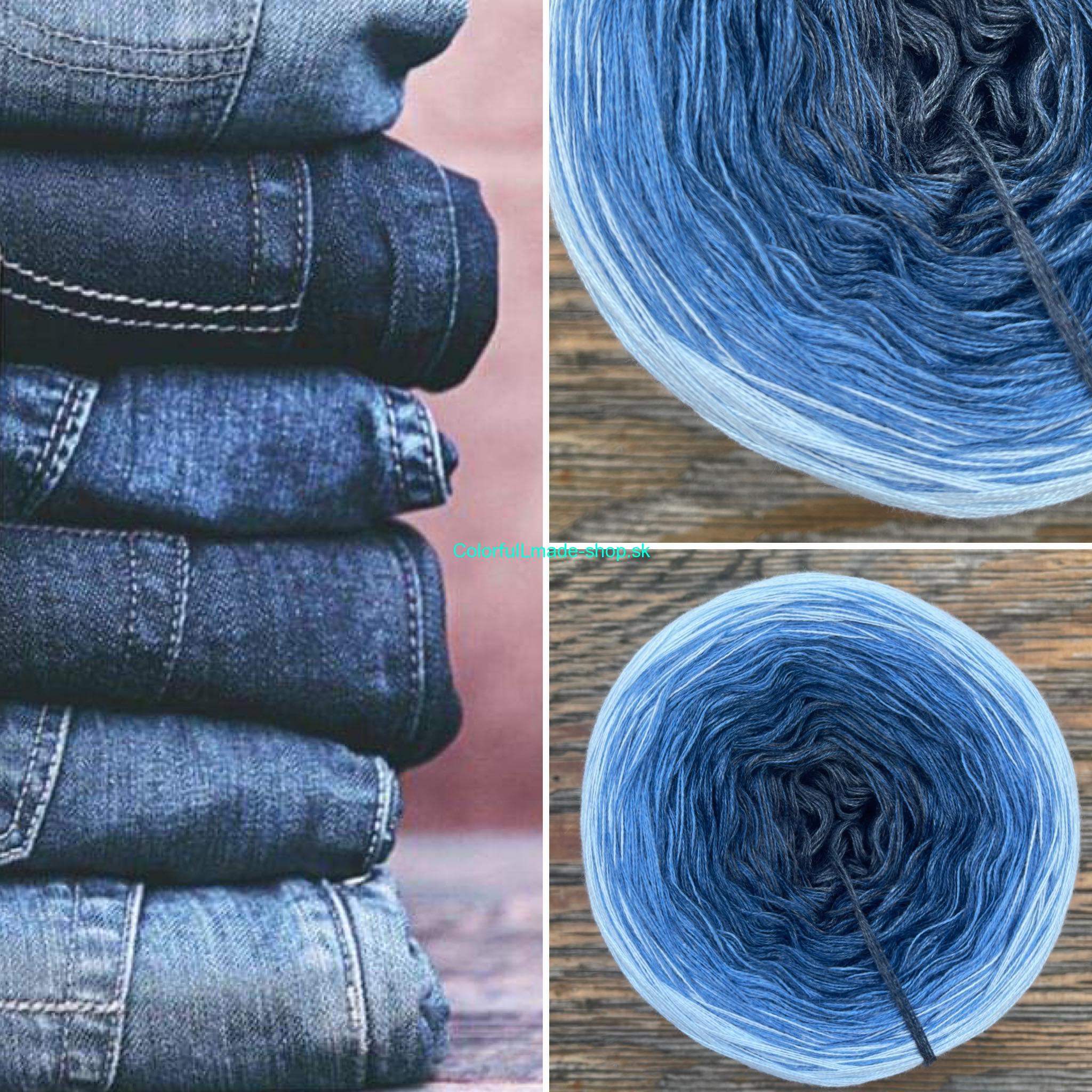 Magic OMBRÉ - Blue Jeans 3-nitka/1000m