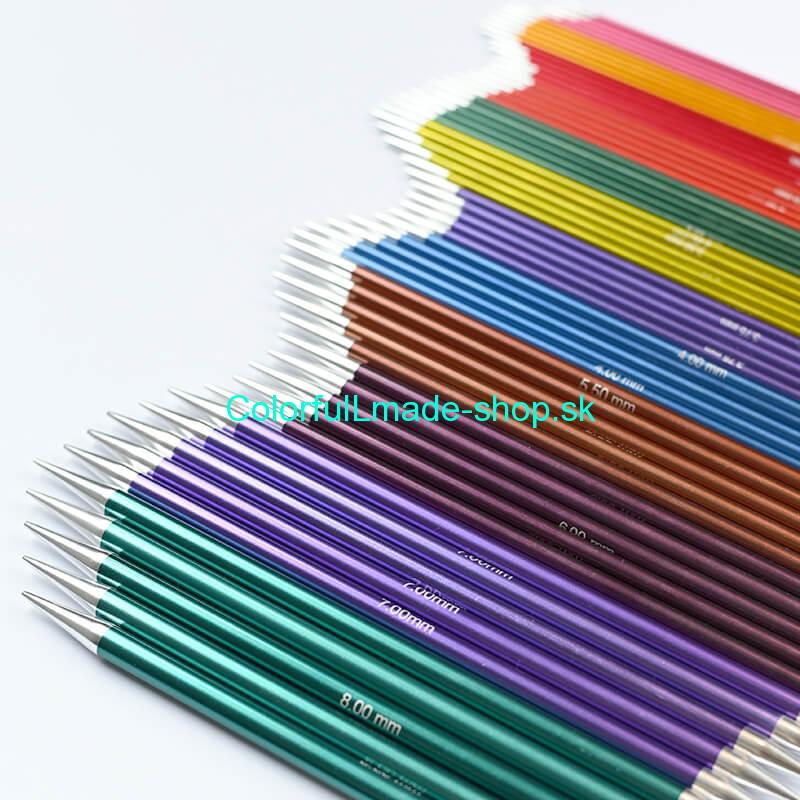 KnitPro Zing - ponožkové ihlice kovové 3,25