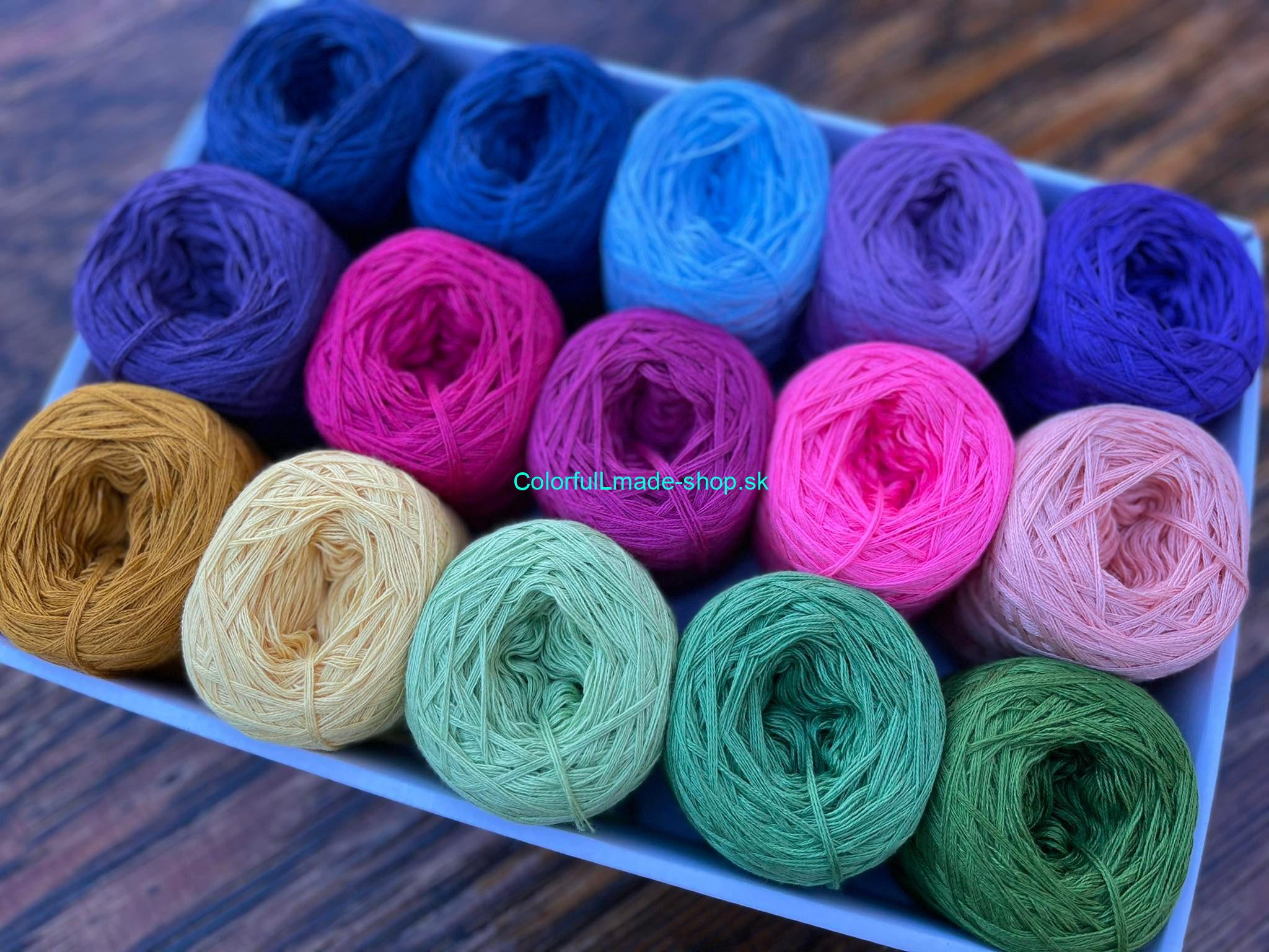 Magic Balls MINI YARN CAKES SET - 15 kusov / 3-nitka/200m