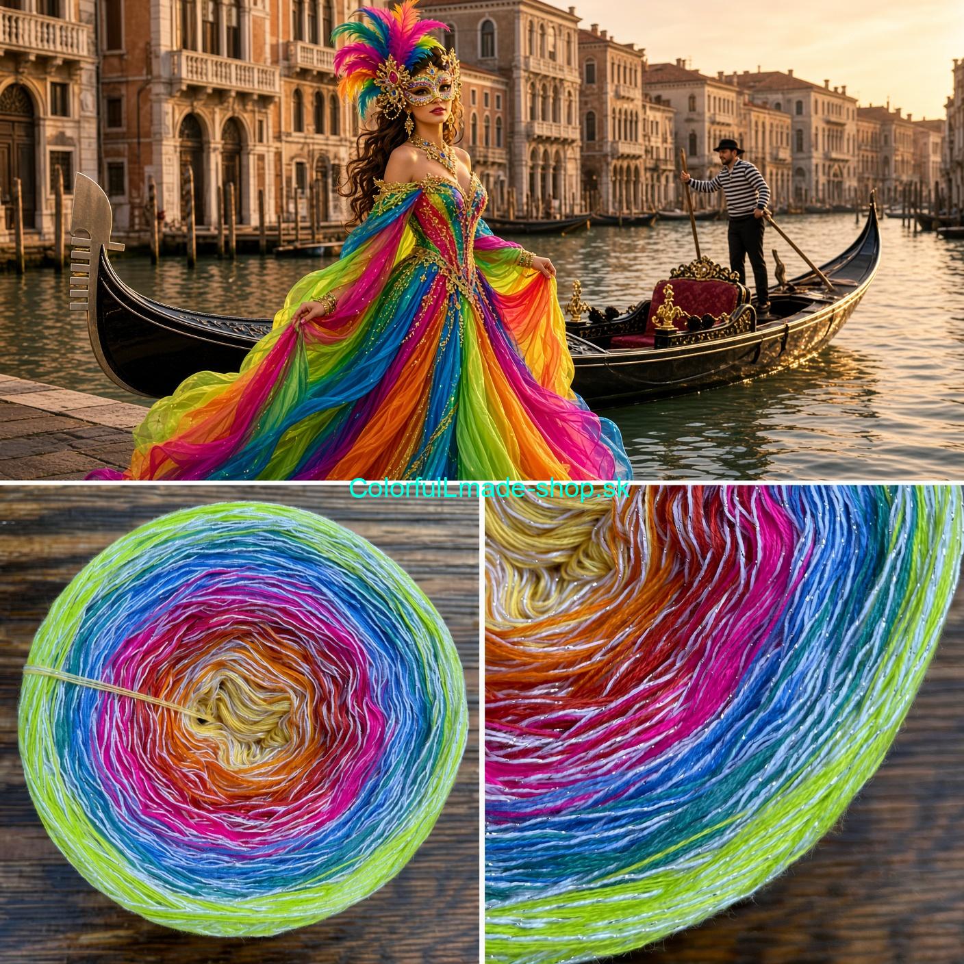 Rainbow I. GLITZ 4-nitka/1000m 