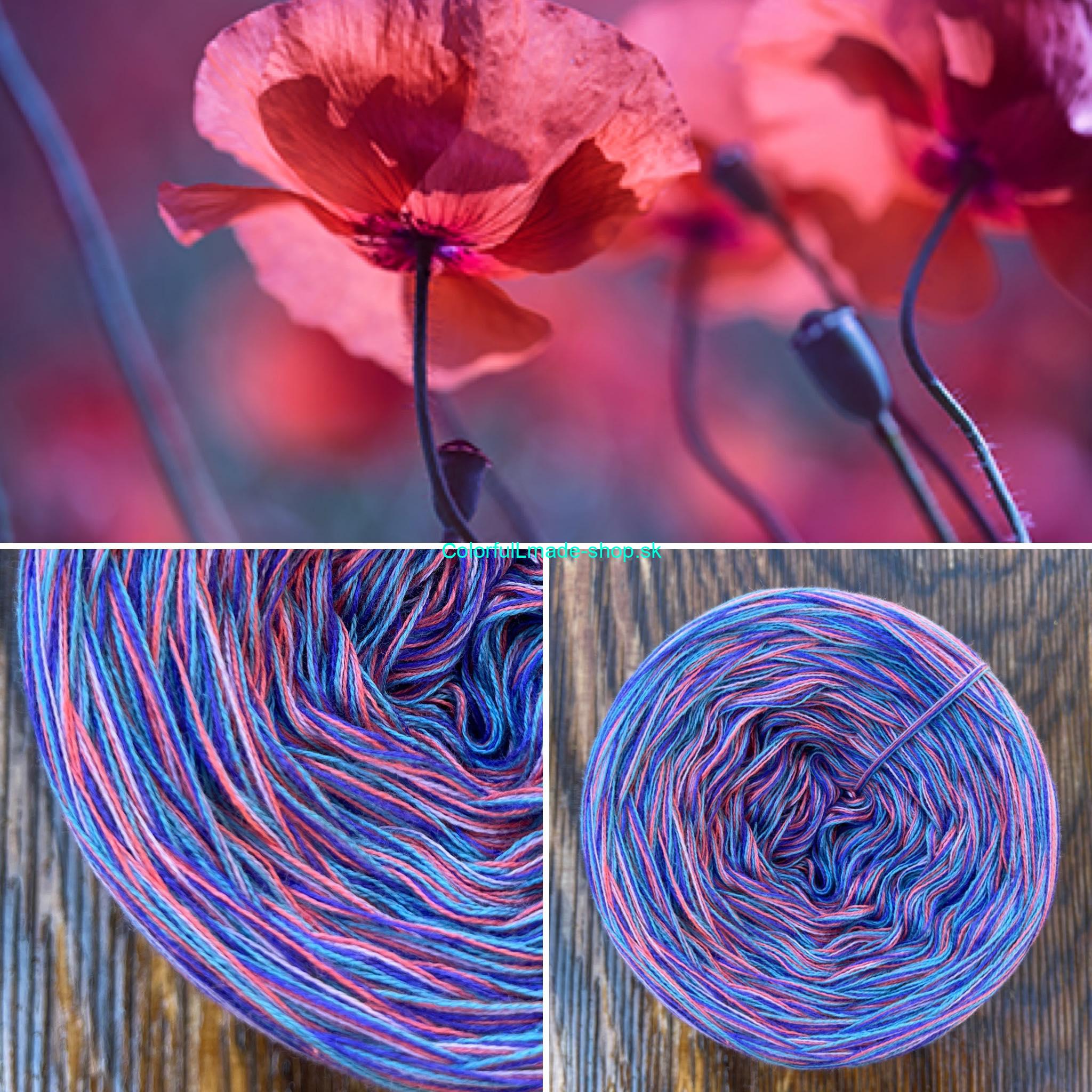 Colorful -  Wild Poppies - 4-nitka 150g/500m