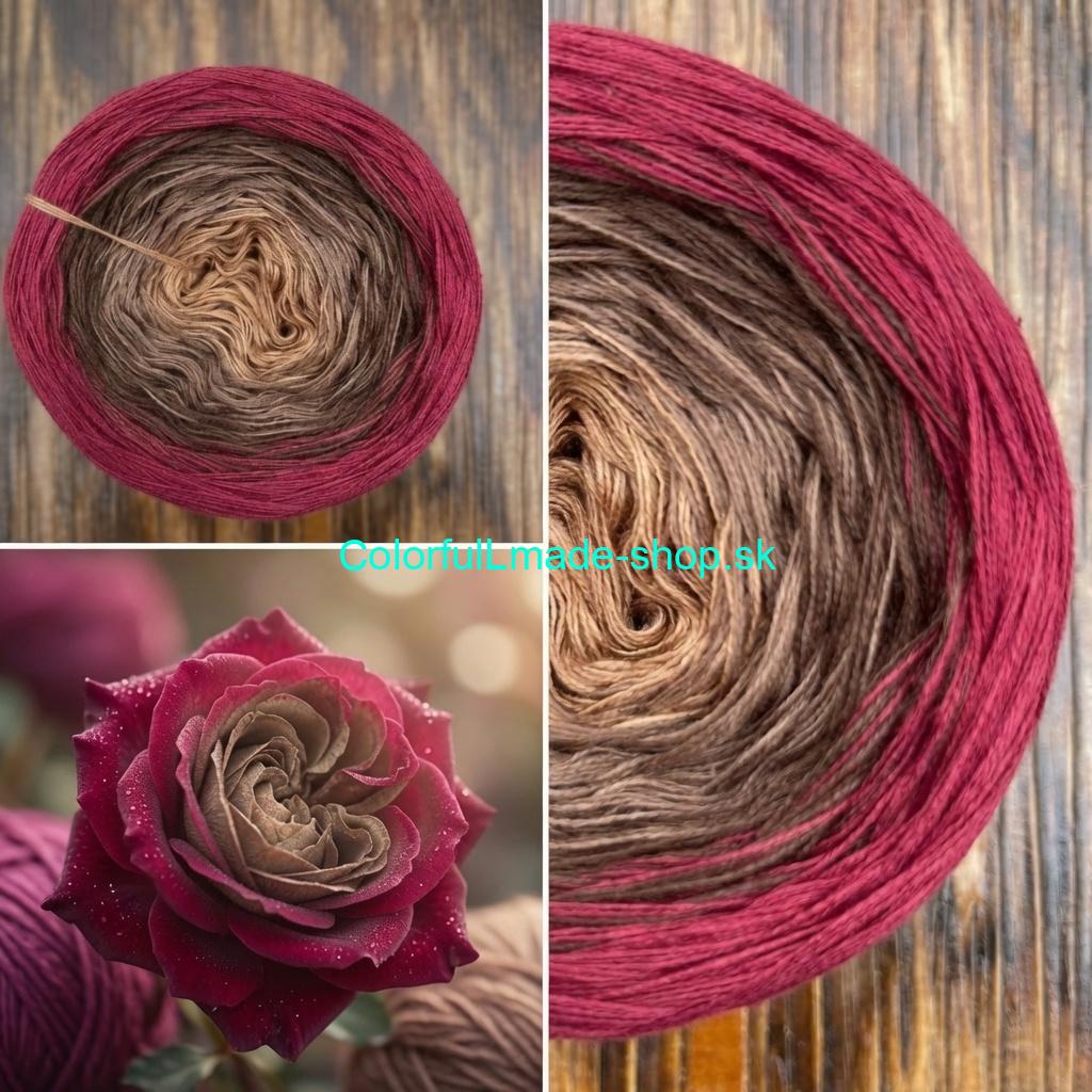 Červená ruža II. 4-nitka/1500m Red Rose II.