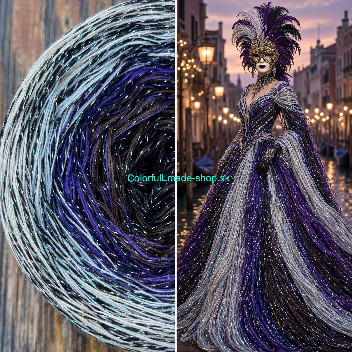 Rainbow XVII. Black GLITZ 4-nitka/1000m 