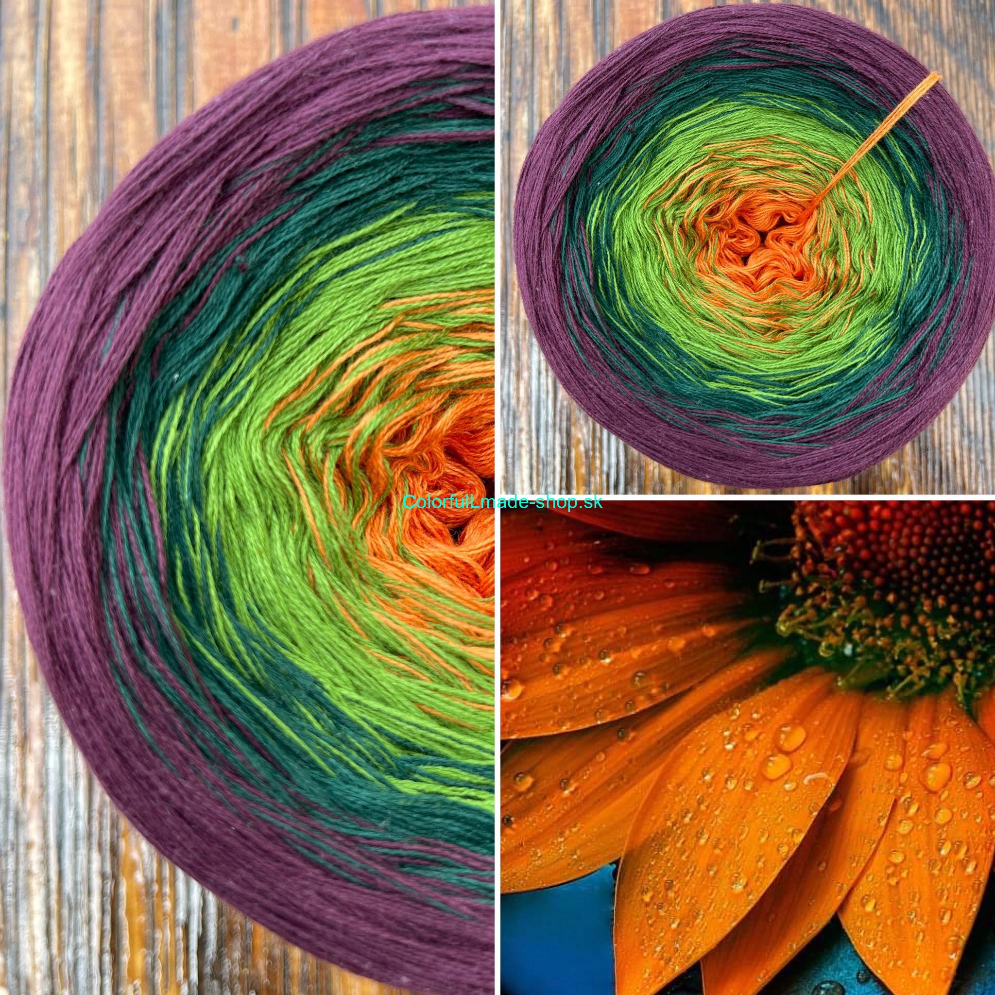 Kvietok III. 3-nitka 200g/1000m Flower III.