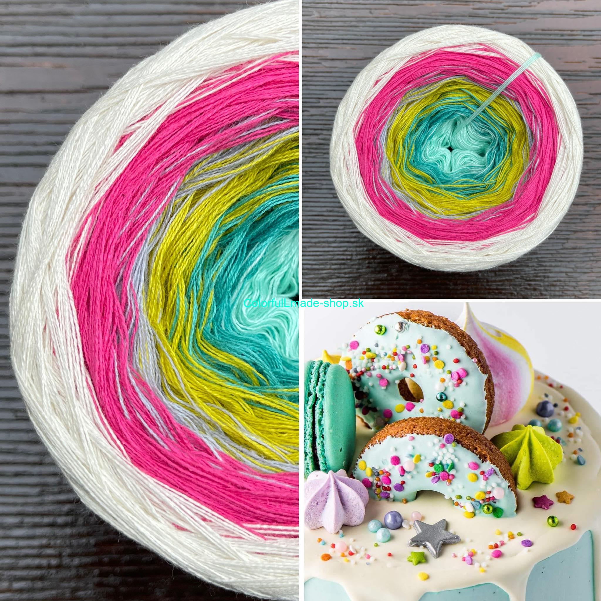 Šišky 3-nitka 200g/1000m Donuts