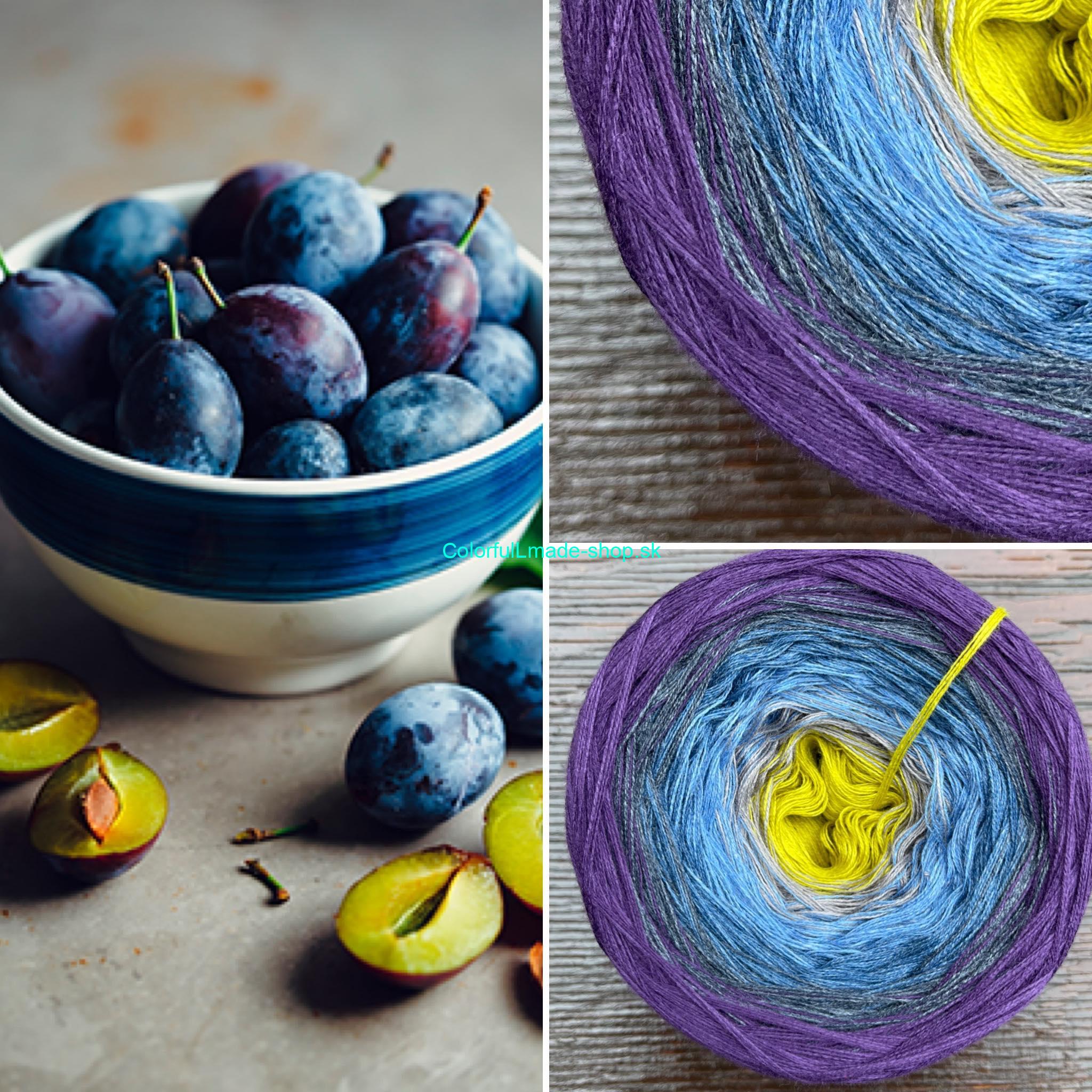 Slivky IV. 4-nitka 250g/1000m Plums IV.