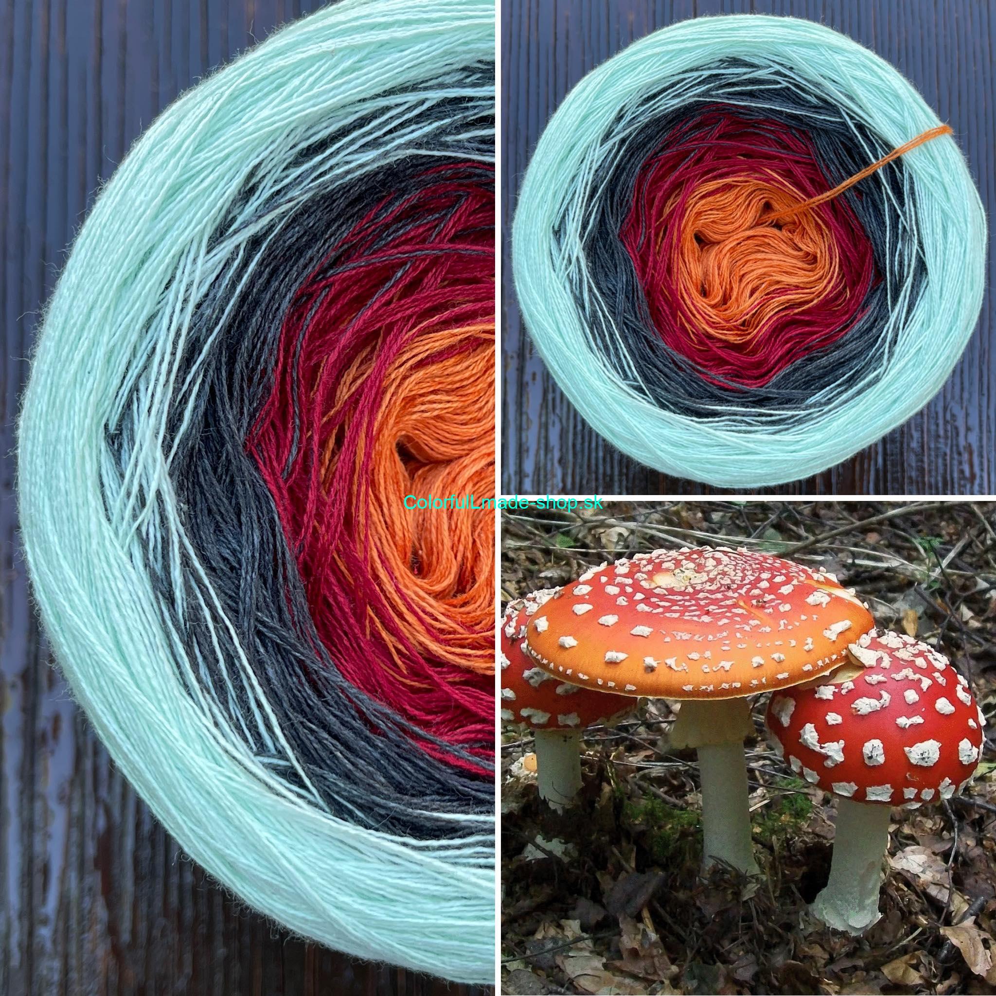 Muchotrávky 3-nitka 300g/1500m Fly Agaric