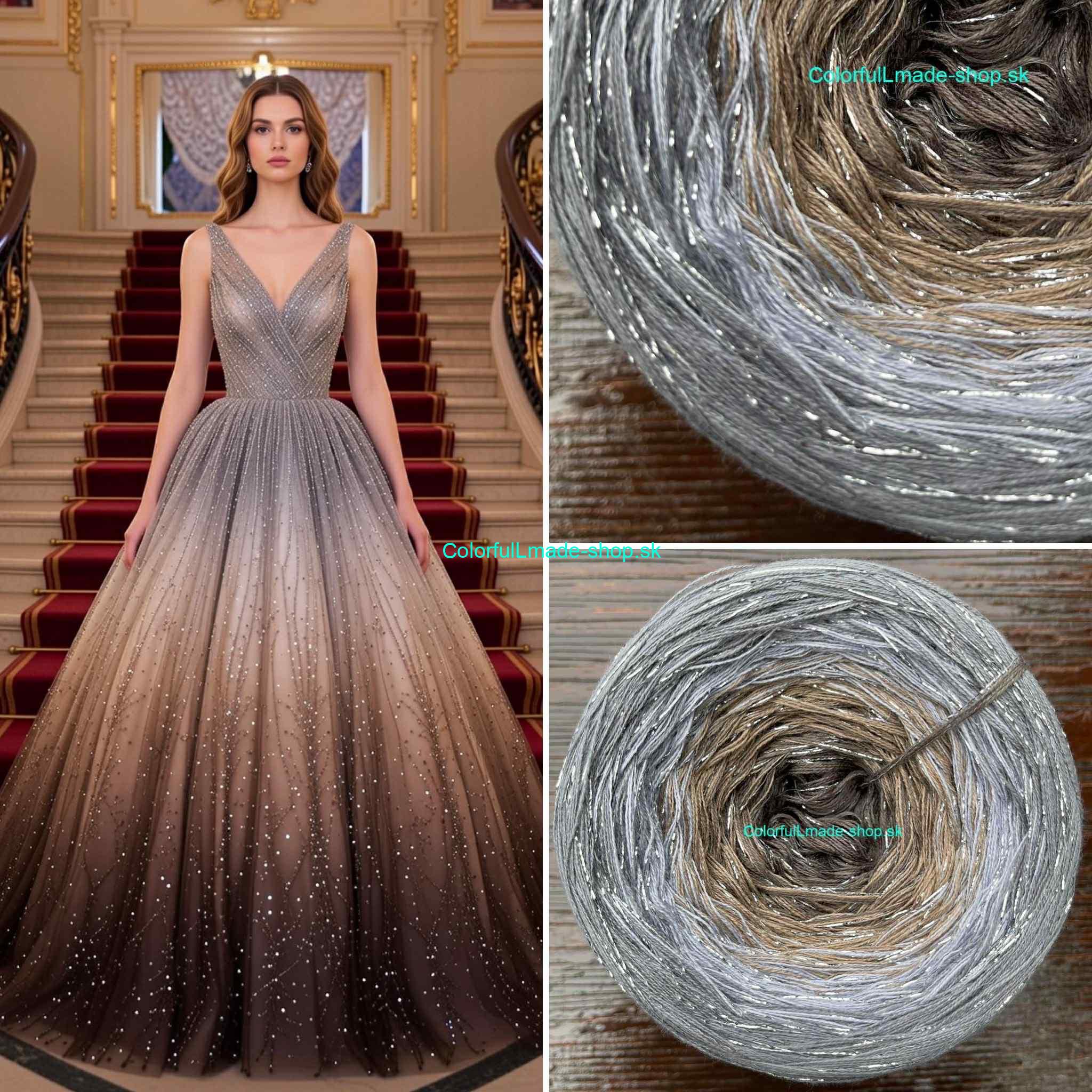 Limited Edition No.79 - 4-nitka/1500m + glitter silver