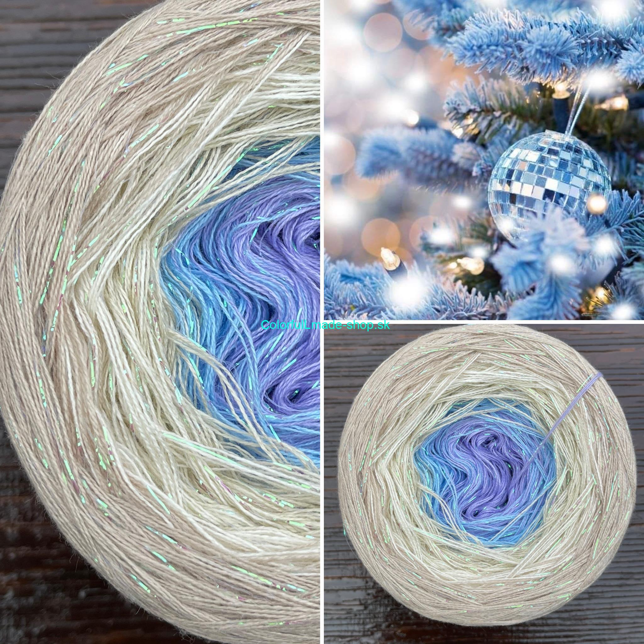 Limited Edition No.81 - 4-nitka 400g/1500m + glitter irise