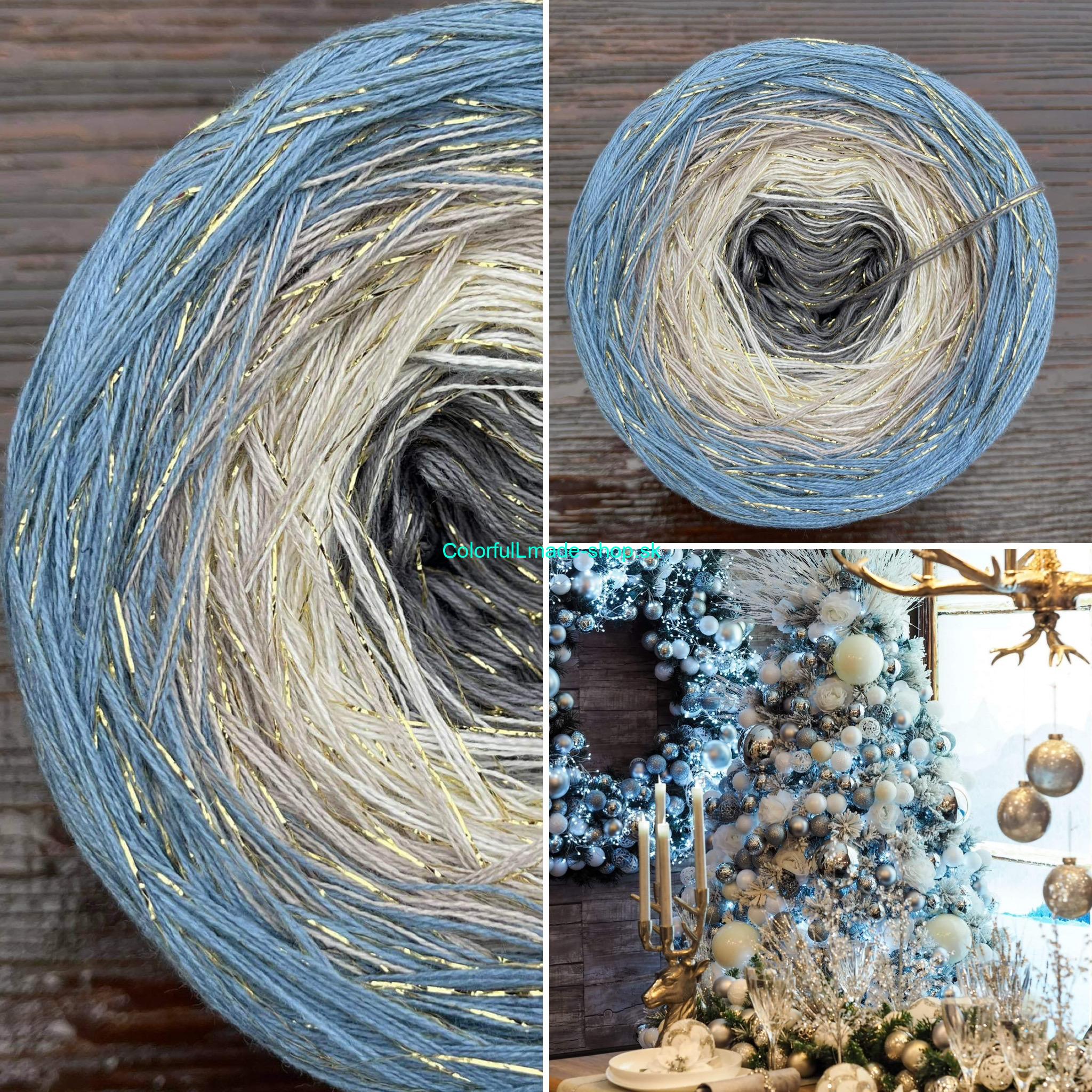 Limited Edition No.83 - 4-nitka 400g/1500m + glitter gold