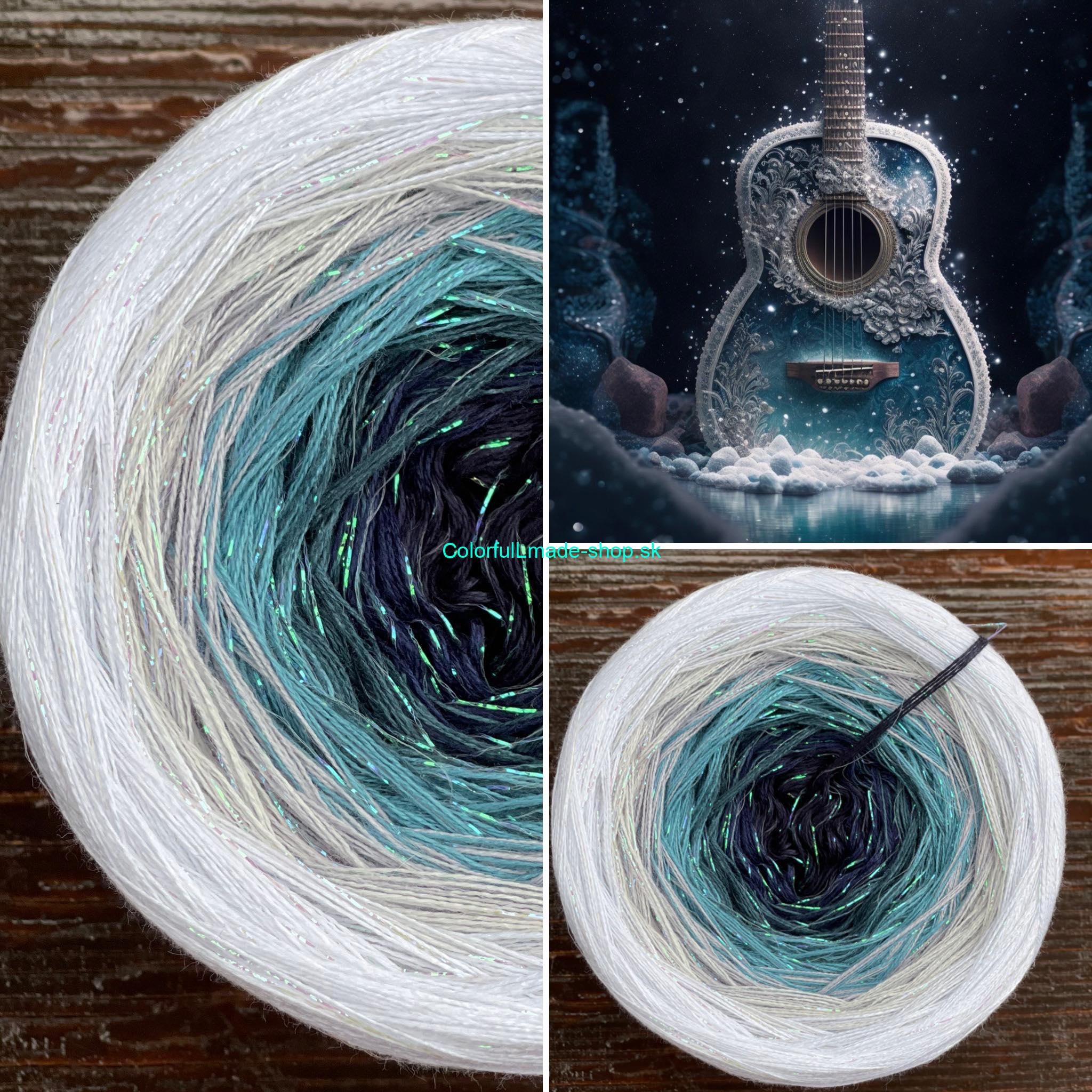 Limited Edition No.92- 4-nitka/1000m + glitter irise