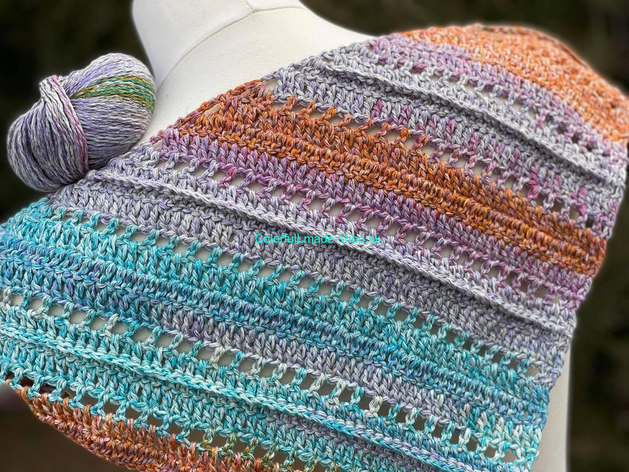 Graciela Asymmetric Shawl - návod - SVK, ENG - PDF súbor