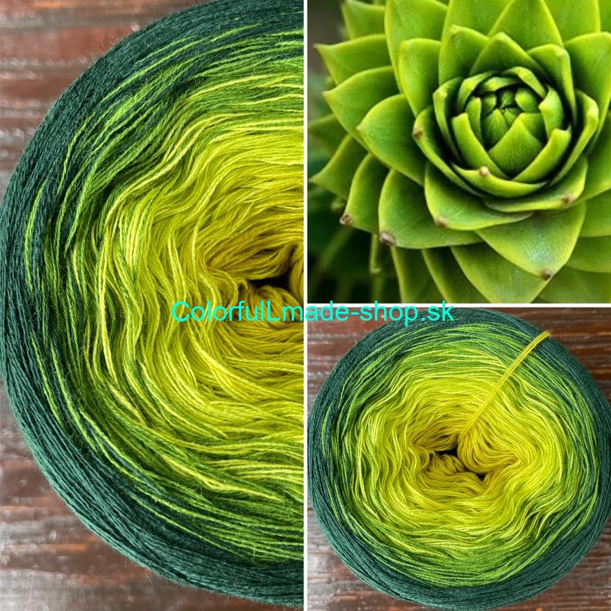 Magic OMBRÉ LIGHT - Cactus - 3-nitka/1500m