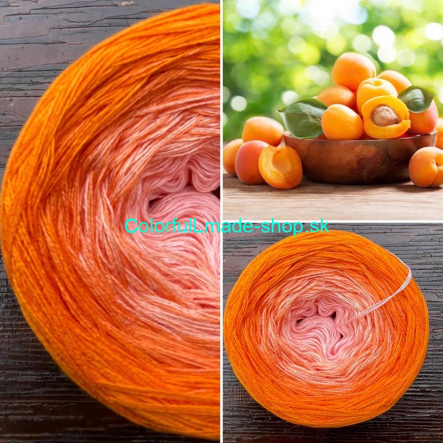 Magic OMBRÉ LIGHT - Apricot - 3-nitka/1500m