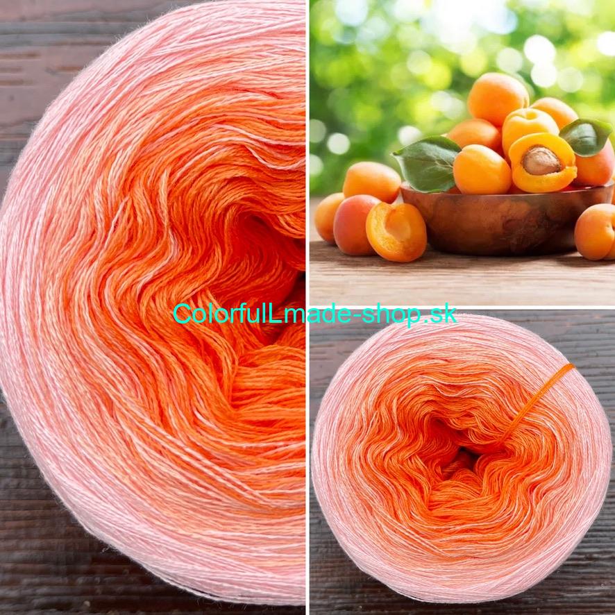 Magic OMBRÉ DARK - Apricot -  4-nitka/1000m