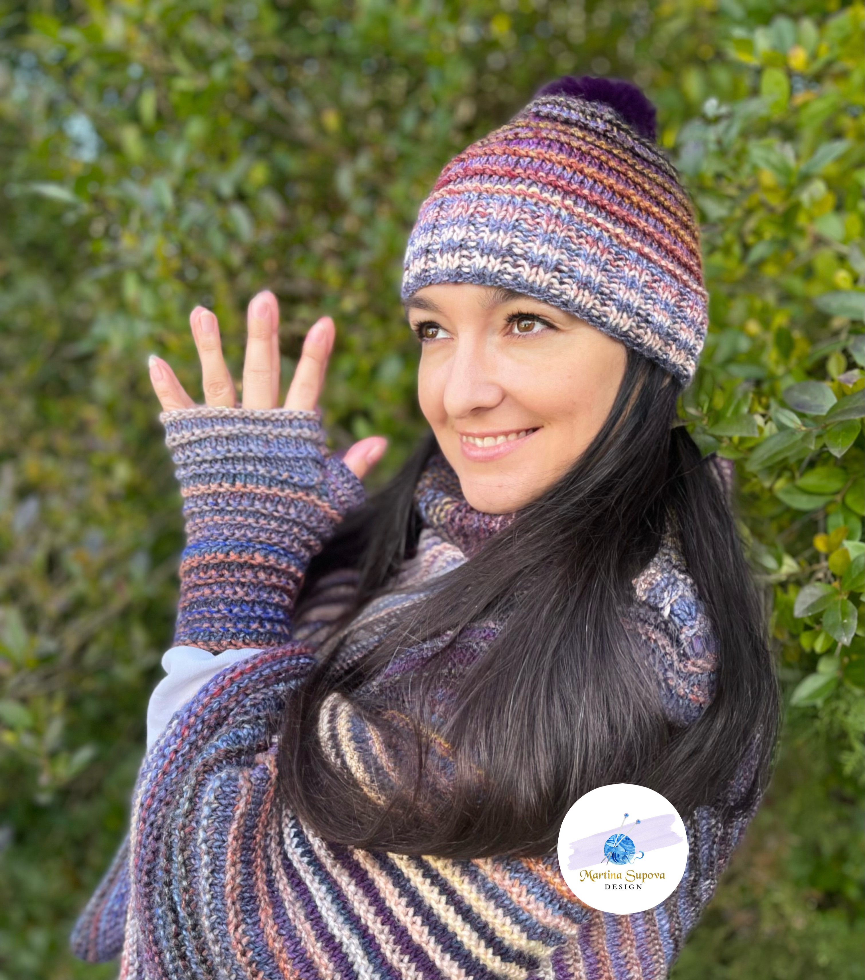 Čiapka a bezprstové rukavice Olivia - návod - SVK, EN - PDF súbor