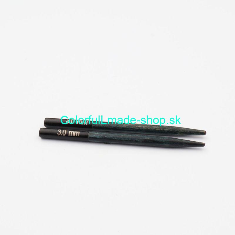 KnitPro Denim Indigo Wood Mini Interchangeable Circular Needles - mini vymen.ihlice - 4,5mm 5cm KnitPro Denim Indigo Wood Mini Interchangeable Circular Needles - mini vymen.ihlice - 4,5mm 5cm