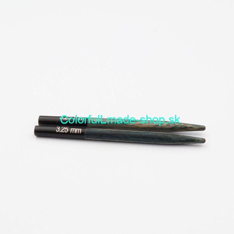 KnitPro Denim Indigo Wood Mini Interchangeable Circular Needles - mini vymen.ihlice - 3,5mm 5cm KnitPro Denim Indigo Wood Mini Interchangeable Circular Needles - mini vymen.ihlice - 3,5mm 5cm