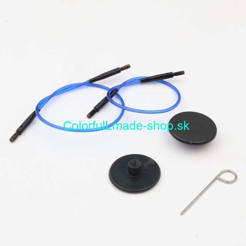 KnitPro Mini Fixed Cable Set - sada laniek k vym.ihliciam - dĺžka 13 a 17 cm