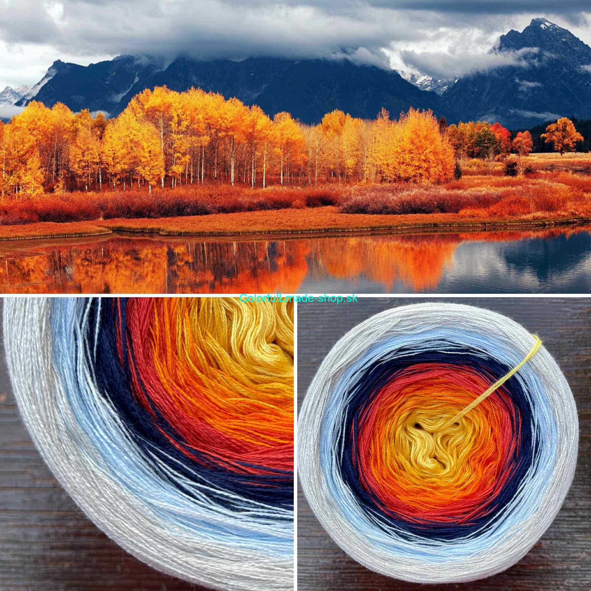 Novembrové čarovné klbko 3-nitka / 1800m