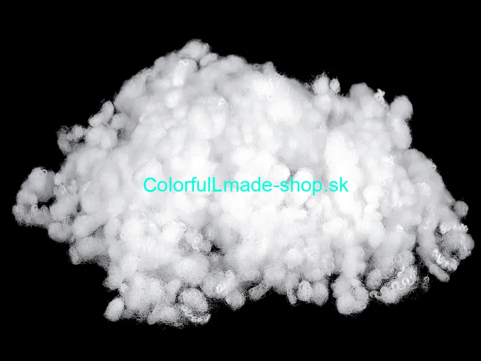 Výplň - guličky z dutého vlákna bielené 50g