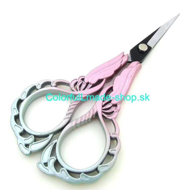 Nožnice Flames - Light Pink/Blue