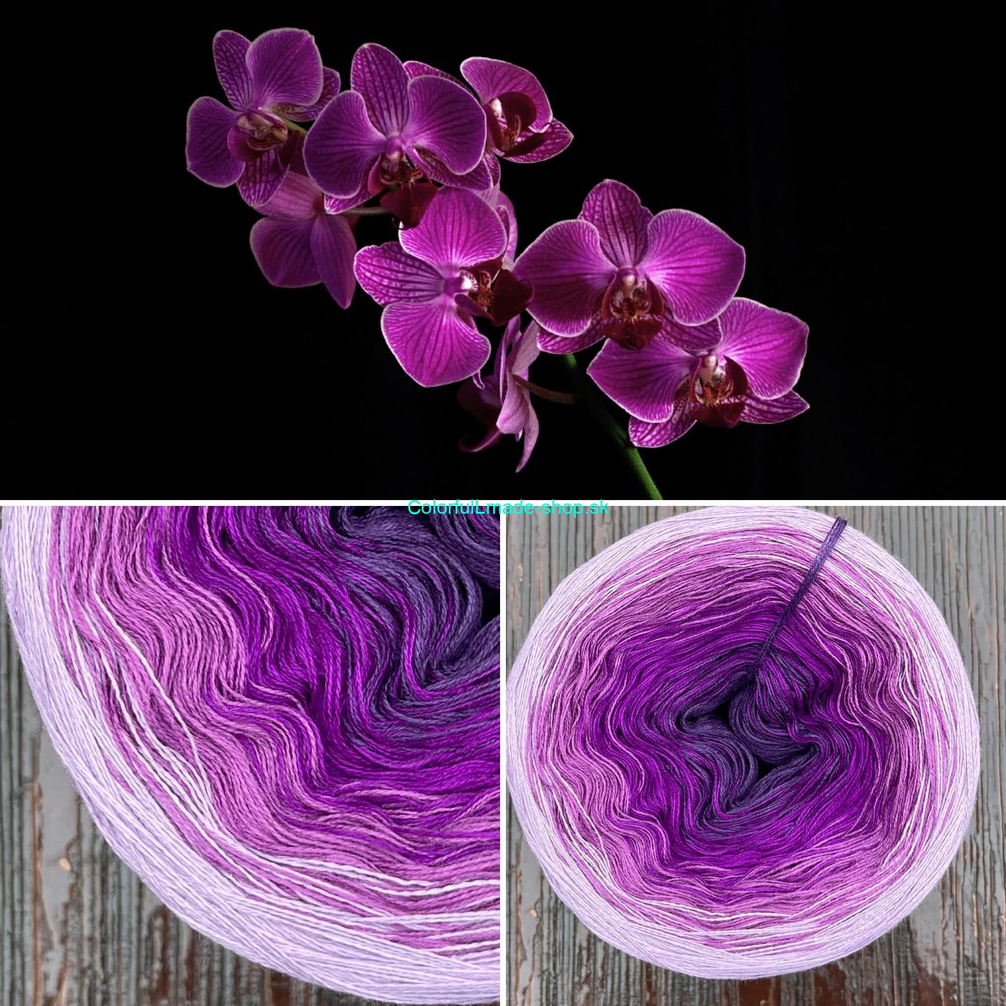Magic OMBRÉ - Orchid 3-nitka/1000m