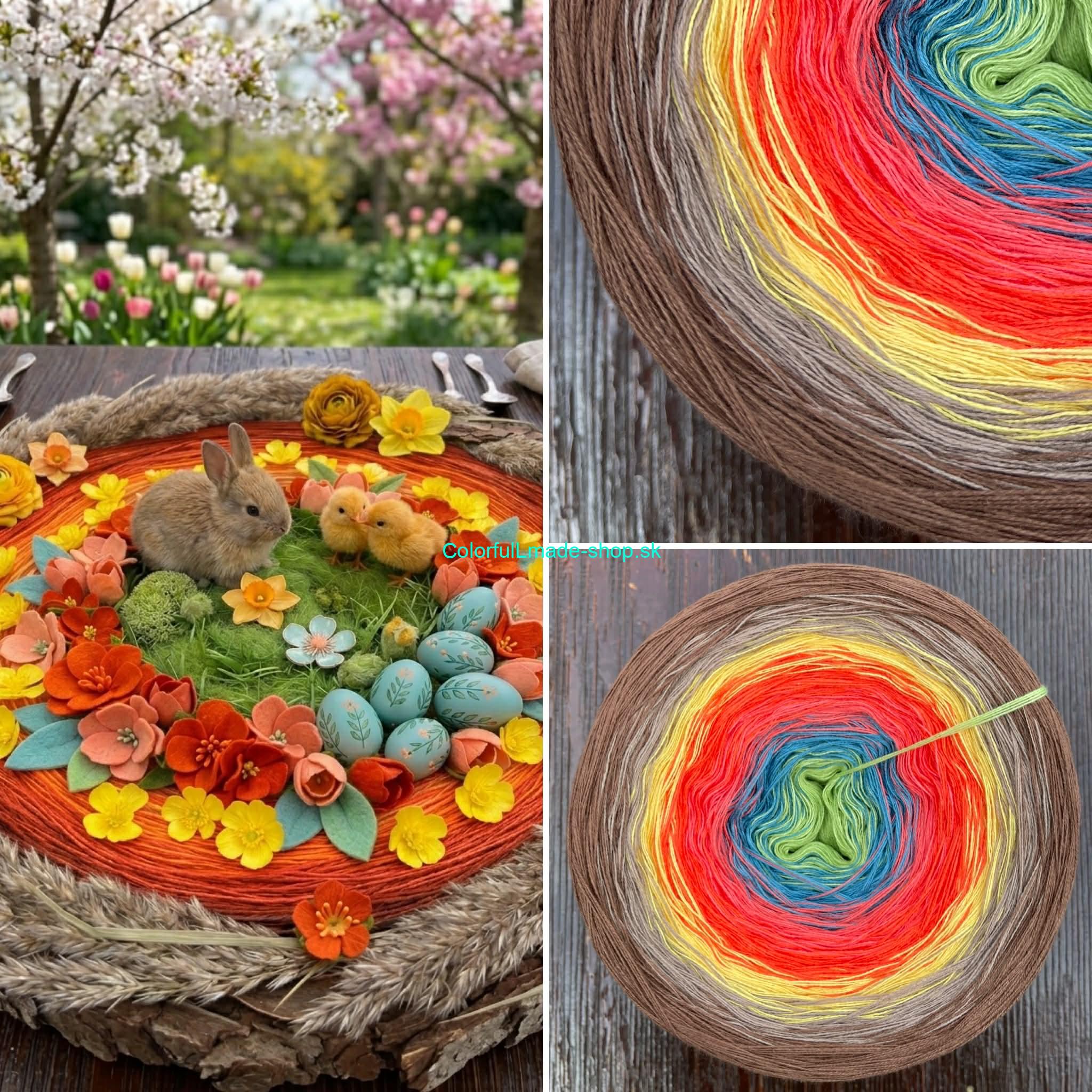 Aprílové čarovné klbko 3-nitka / 1000m