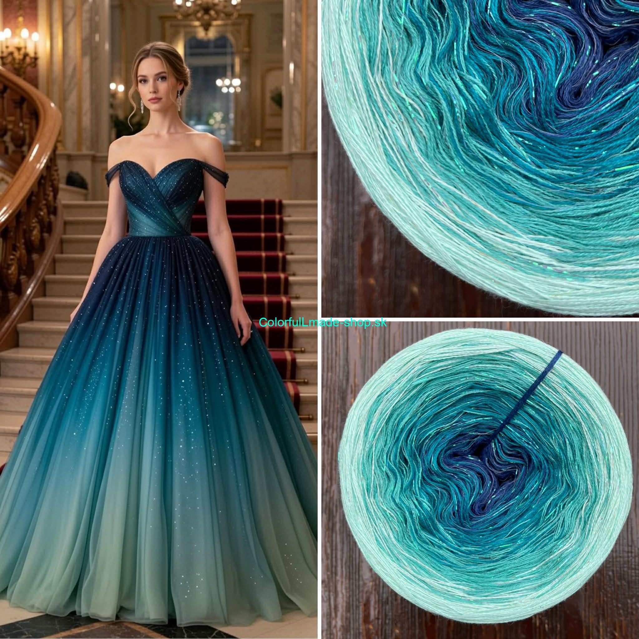 Limited Edition No.196 - 3-nitka/1500m + glitter irise