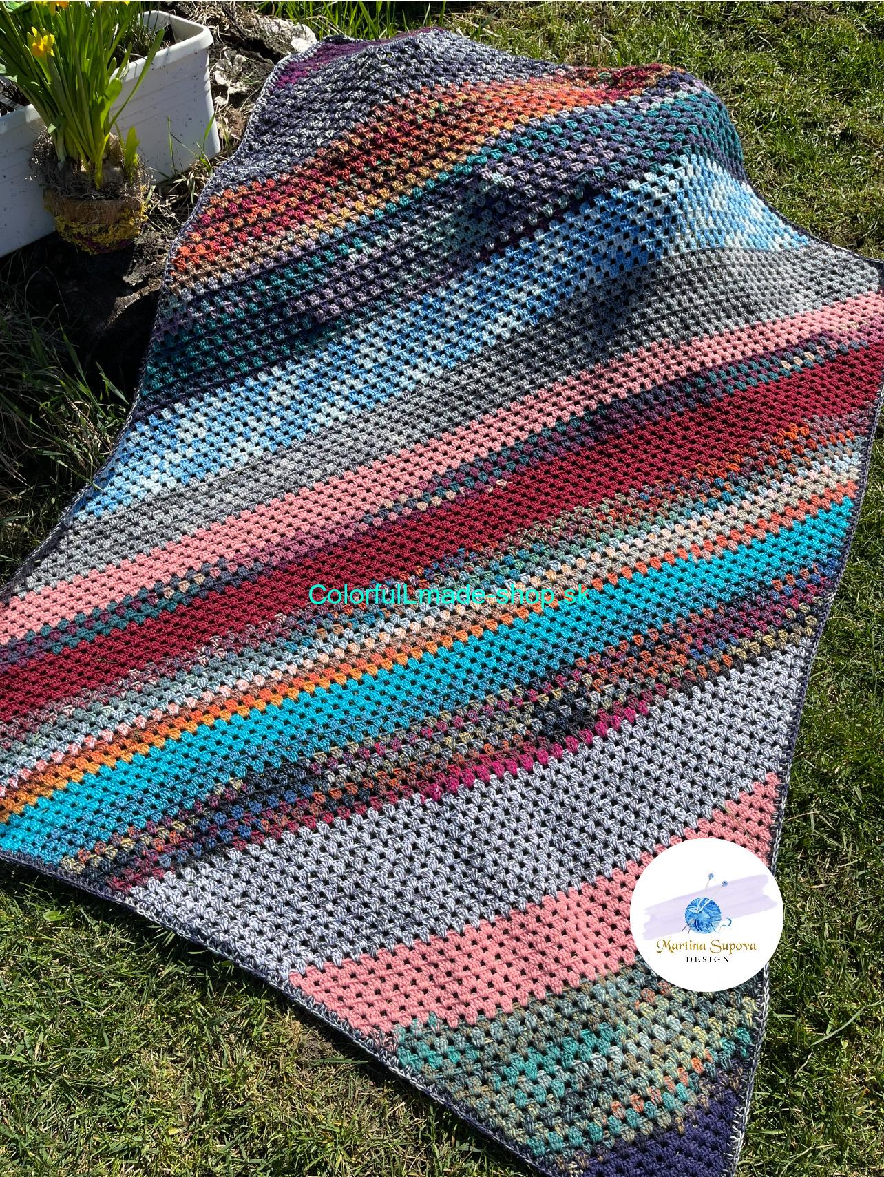 Simply Granny Blanket - videonávod + pdf schéma