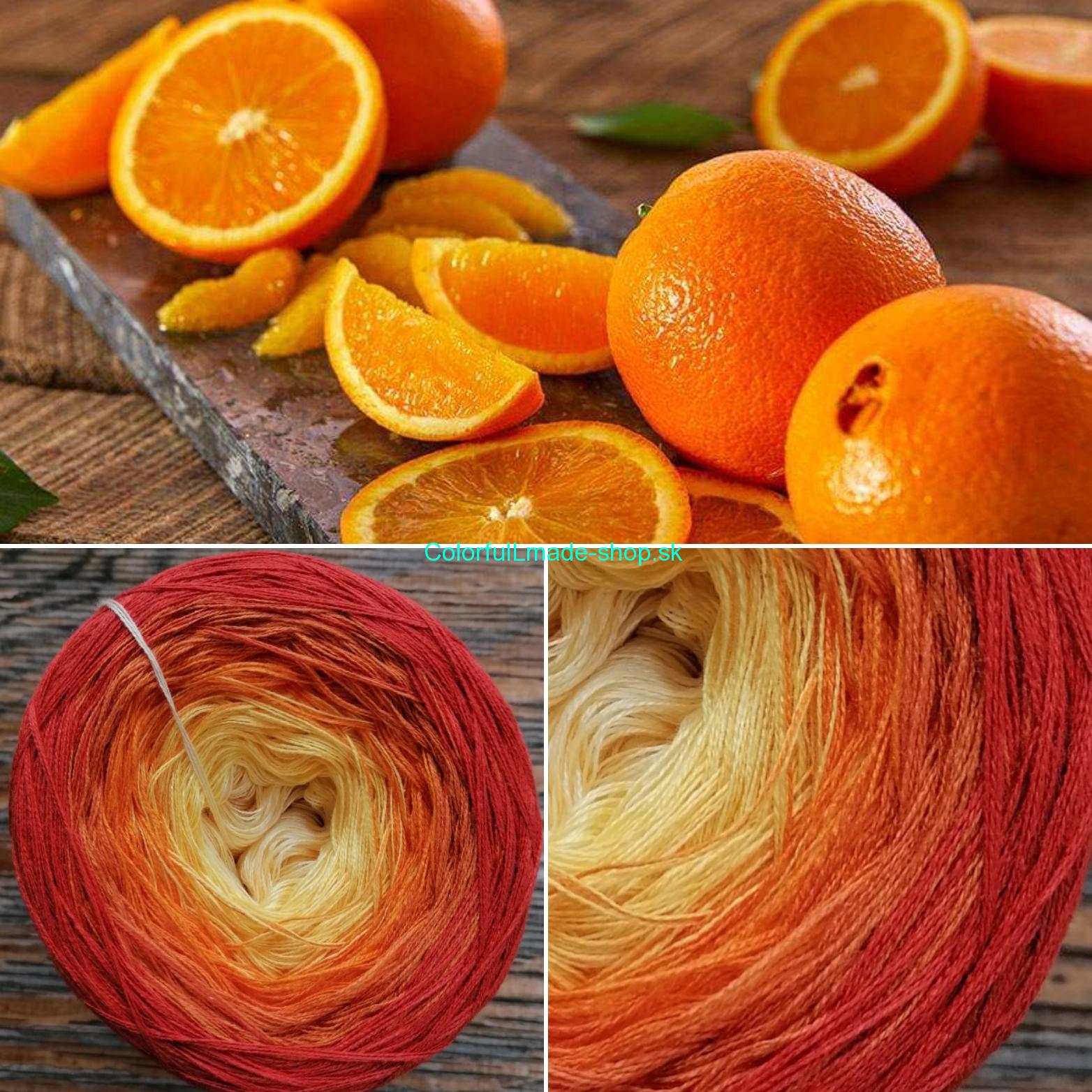 Pomaranče 4-nitka 250g/1000m Oranges