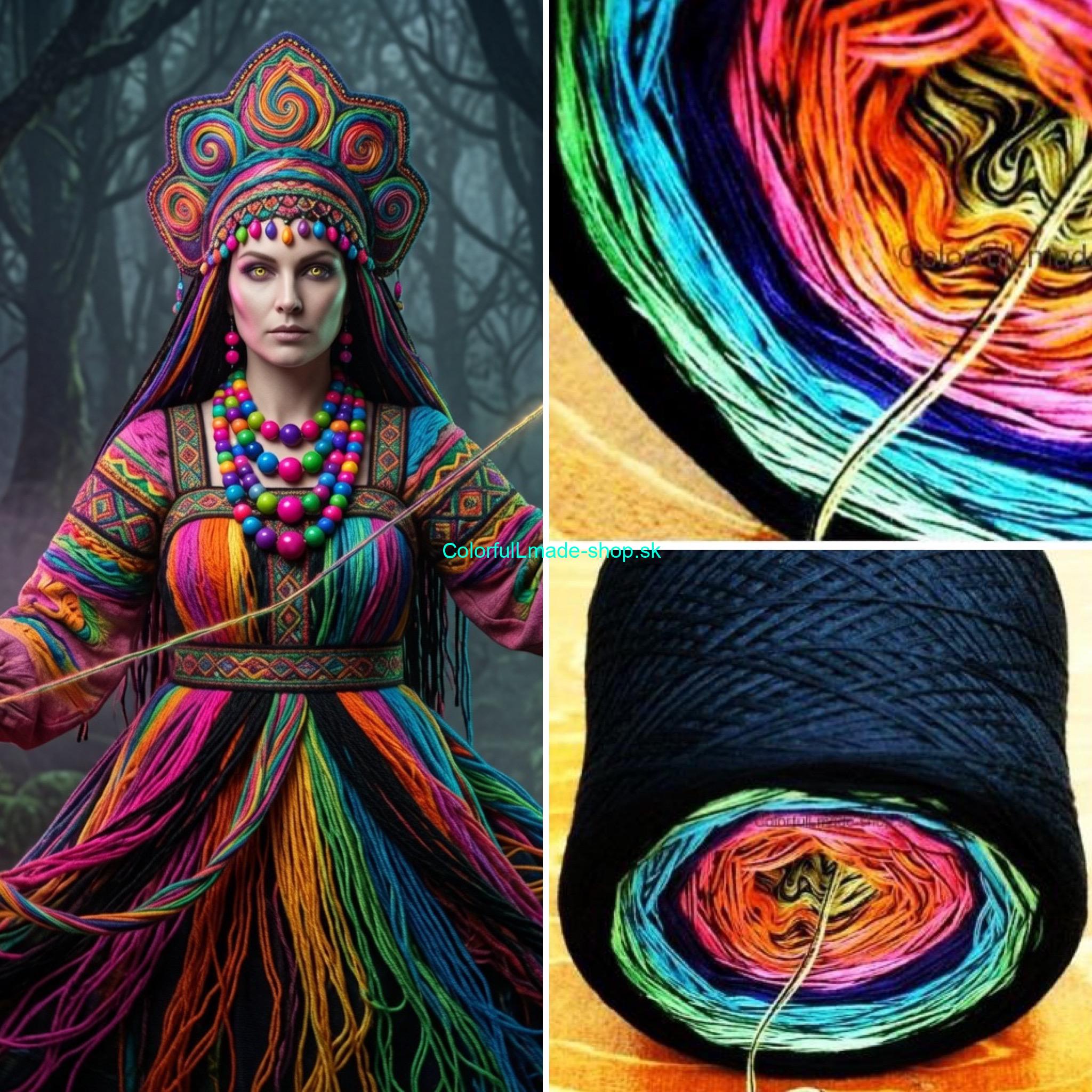 Rainbow I. black 4-nitka/1500m