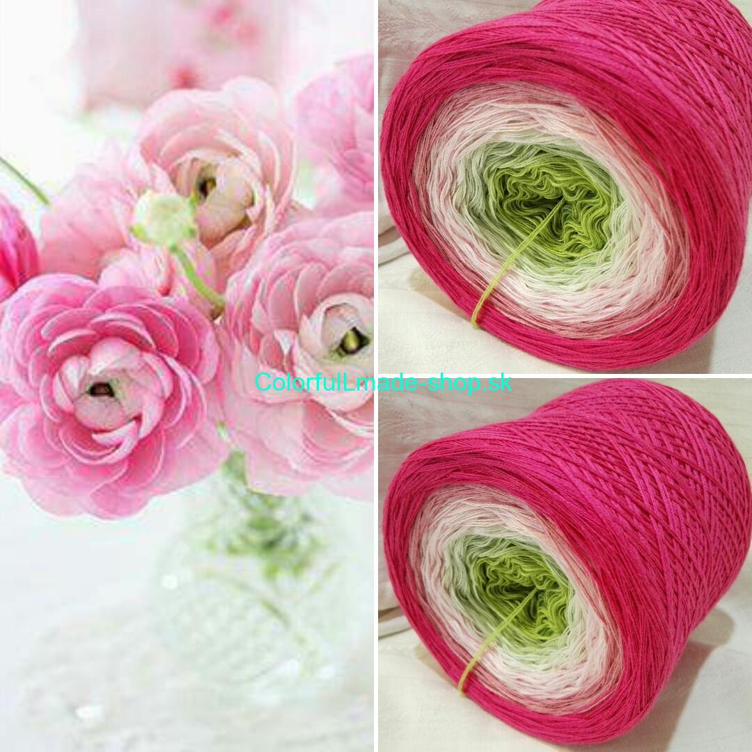 Jarné kvietky 3-nitka 300g/1500m Spring flowers