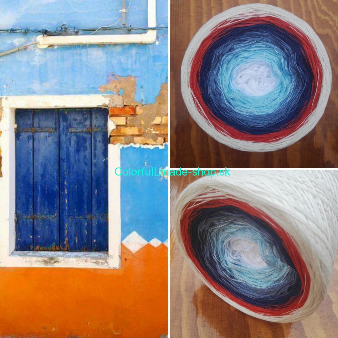 Modré okno 3-nitka 300g/1500m Blue window