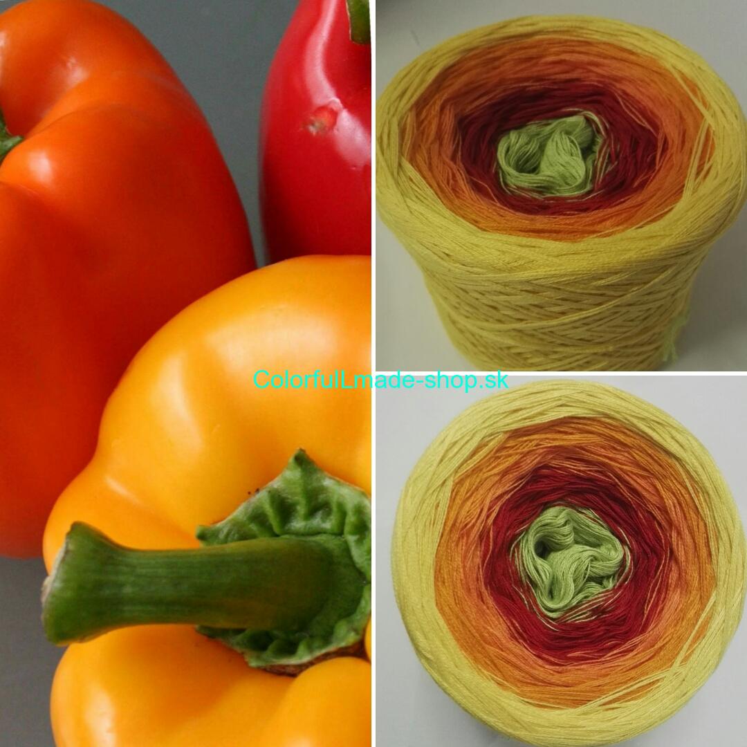 Papriky 3-nitka 300g/1500m Peppers