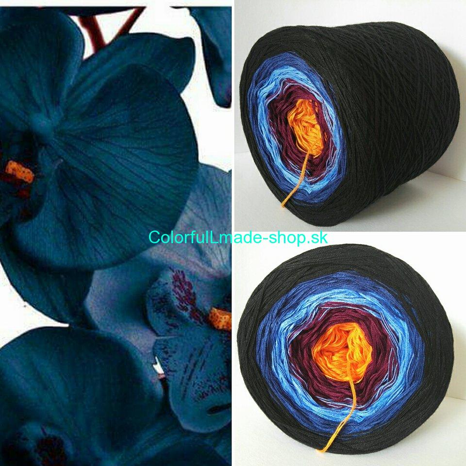 Modrá Orchidea 3-nitka 300g/1500m Blue Orchid