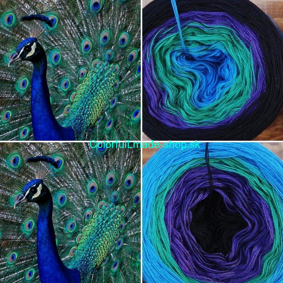 Páv 3-nitka 200g/1000m Peacock